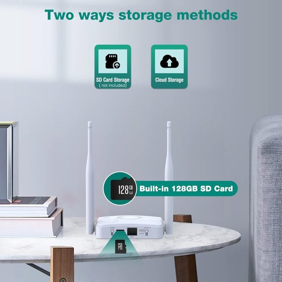 POWER FROM THE SUN! Wireless SOLAR Security Camera System Wifi 2 Cameras NEW - Picture 6 of 6